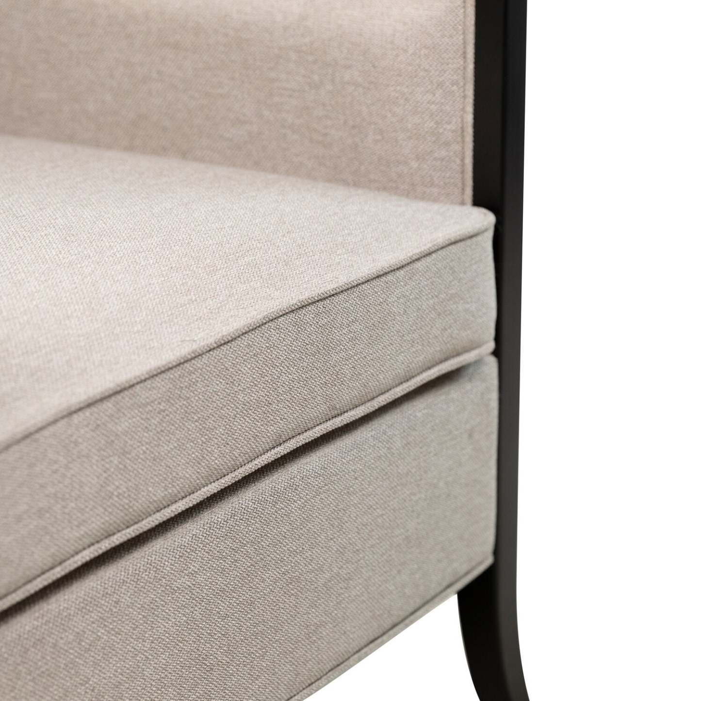 Posh 28.14 Fabric Accent Chair with Removable Back and Seat Cushions and Wood Legs - Beige | Fauteuil d’appoint Posh de 28,14 po en tissu avec coussins de dossier et de siège amovibles et pattes en bois - beige