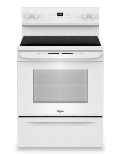 Cuisinière électrique Whirlpool de 30 po et de 5,3 pi3 avec 5 éléments - YWFES3330RW | Cuisinière électrique Whirlpool de 5,3 pi3 et de 30 po avec 5 éléments - YWFES3330RW | YWFES33W