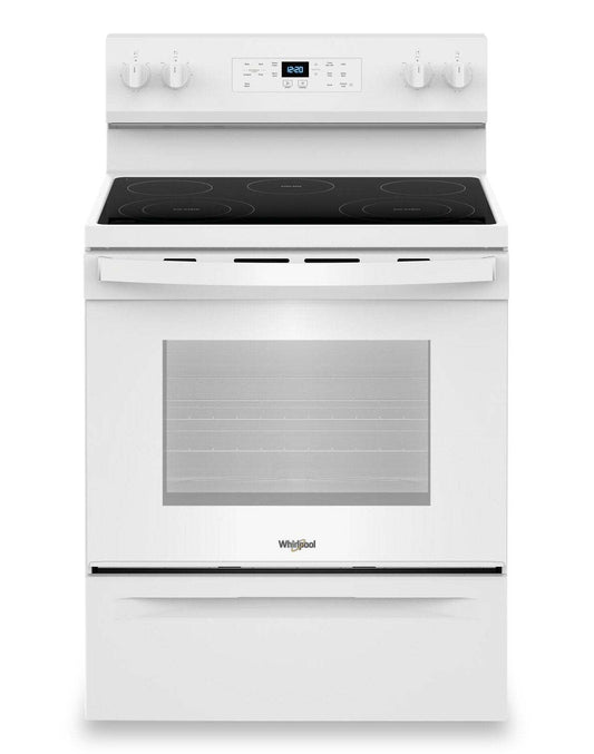 Cuisinière électrique Whirlpool de 30 po et de 5,3 pi3 avec 5 éléments - YWFES3330RW | Cuisinière électrique Whirlpool de 5,3 pi3 et de 30 po avec 5 éléments - YWFES3330RW | YWFES33W