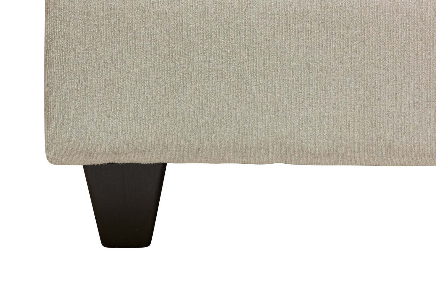 Made in Canada Scarlett 26 Chenille Fabric Ottoman - Ecru Beige | Pouf Scarlett de 26 po fabriqué au Canada en tissu de chenille - beige écru