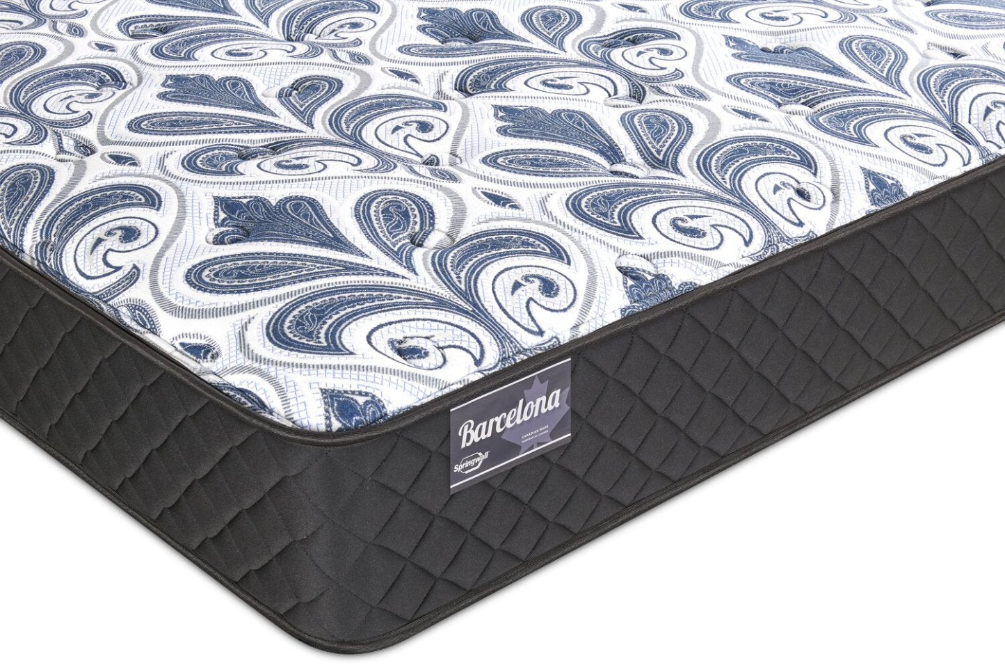 Matelas semi-ferme à plateau régulier Barcelona de Springwall pour grand lit | Matelas Springwall Barcelona à plateau serré pour grand lit moyen