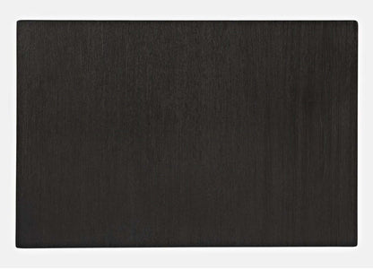 Table de chevet rustique Bronx 16 avec rangement et étagère - Bois de charbon de bois | Table de fauteuil rustique Bronx de 16 po avec rangement et tablette - bois anthracite