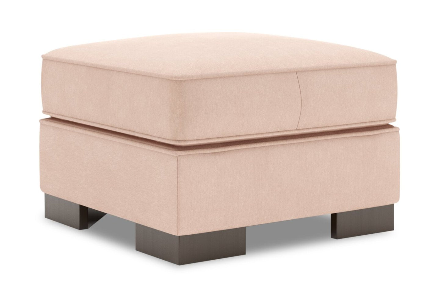 Fabriqué au Canada Canapé personnalisable Lab Track 24 en tissu d'apparence lin - Pax Rose Rose | Pouf Track de Sofa Lab de 24 po fabriqué au Canada en tissu d'apparence lin - rose Pax Rose | TR803249