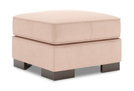 Fabriqué au Canada Canapé personnalisable Lab Track 24 en tissu d'apparence lin - Pax Rose Rose | Pouf Track de Sofa Lab de 24 po fabriqué au Canada en tissu d'apparence lin - rose Pax Rose | TR803249