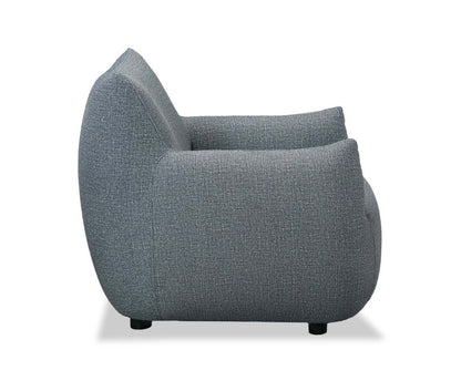 Luna 35.4 Fabric Accent Chair - Grey | Fauteuil d’appoint Luna 35,4 po en tissu - gris