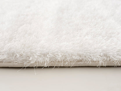 Tapis Harlow à poils longs blancs | Tapis à poils long Harlow blanche | HARLWH06