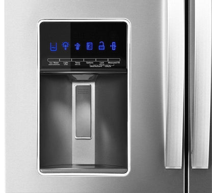 Réfrigérateur Whirlpool de 36 po et de 26 pi³ à portes françaises - acier inoxydable résistant aux empreintes digitales - WRMF7736…