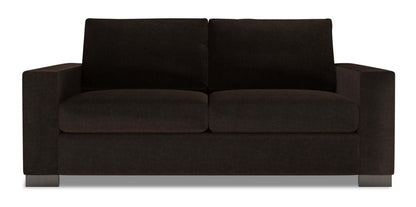 Fabriqué au Canada Canapé Personnalisable Sofa Lab Track 75 en Tissu Chenille Taille Condo avec Accoudoirs - Chocolat de Luxe | Canapé Track de Sofa Lab de 75 po de format condo fabriqué au Canada en tissu de chenille - Chocolat de Luxe | TR093293