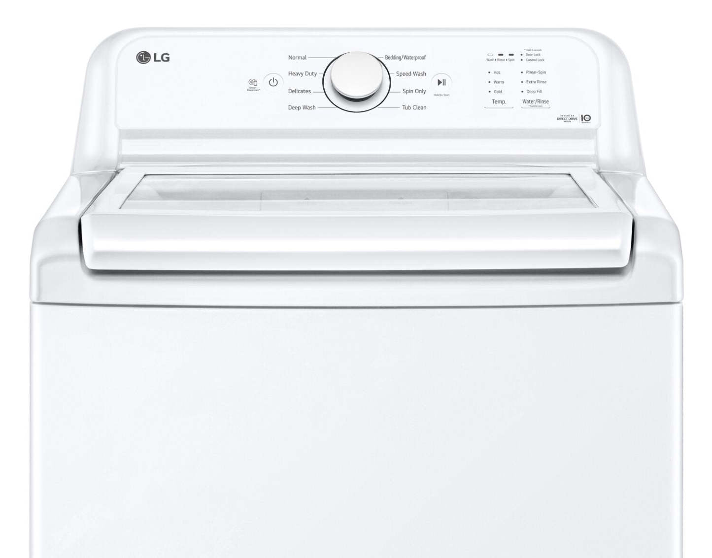 LG 4,8 Cu. Fort. Laveuse haute efficacité à chargement par le haut - Blanc - WT6105CW | Laveuse haute efficacité LG à chargement par le haut de 4,8 pi³ - blanche - WT6105CW
