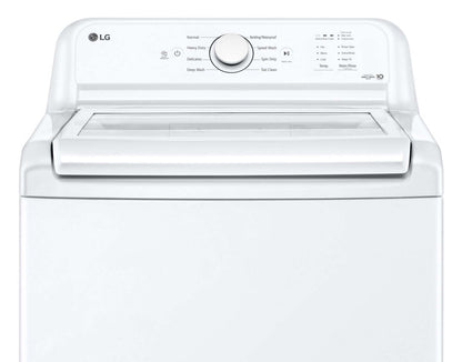 LG 4,8 Cu. Fort. Laveuse haute efficacité à chargement par le haut - Blanc - WT6105CW | Laveuse haute efficacité LG à chargement par le haut de 4,8 pi³ - blanche - WT6105CW