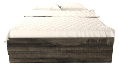 Lit Mates Riley avec rangement à 3 tiroirs pour enfants, fabriqué au Canada, gris - Pleine grandeur | Lit matelot Riley avec 3 tiroirs de rangement pour enfants, fabriqué au Canada, gris - format lit double