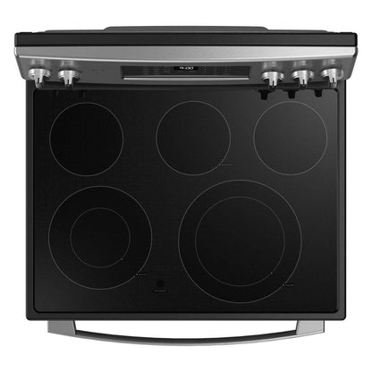 Cuisinière électrique intelligente GE 30 - Acier inoxydable résistant aux traces de doigts - PCB900YVFS | Cuisinière électrique intelligente GE de 30 po - acier inoxydable résistant aux traces de doigts - PCB900YVFS |