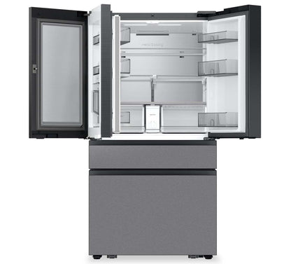 Samsung 36 23 pi³ Réfrigérateur à portes françaises de profondeur personnalisée avec écran AI Home - RF90F29BECRAA | Réfrigérateur BESPOKE Samsung de 23 pi³ et de 36 po à portes françaises avec écran AI Home - RF90F23BECRAA | RF90F23B