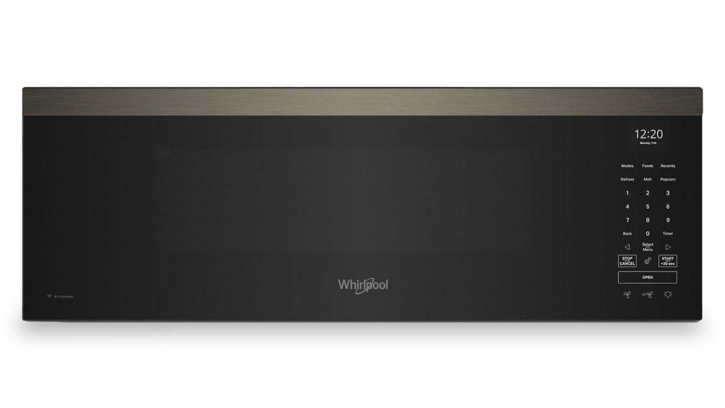 Tourbillon 1,1 Cu. Fort. Micro-ondes intelligent à profil bas - Acier inoxydable noir - YWMML5530RV | Four à micro-ondes à hotte intégrée intelligente à profil bas Whirlpool de 1,1 pi3 - acier inoxydable noir - YWMML5530RV | YWMML5RV