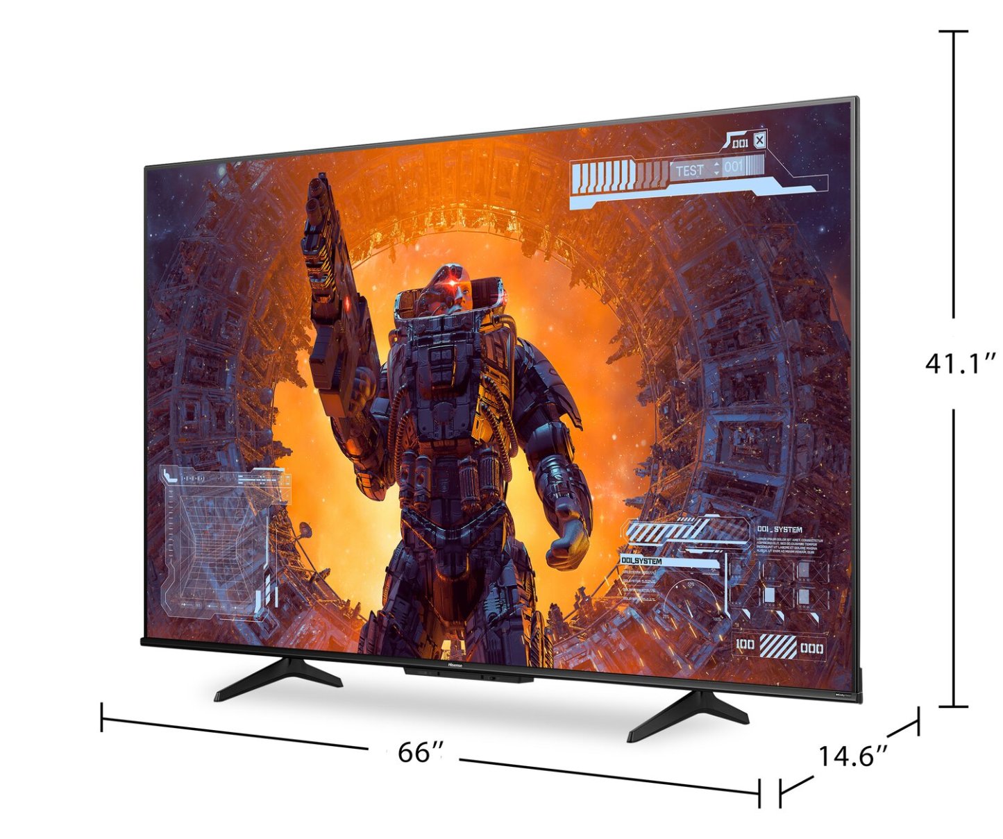HISENSE 75 QLED 4K UHD HDR10+ Dolby Vision 144 Hz Google Smart TV (75QD7N) | Téléviseur intelligent QLED HISENSE UHD 4K de 75 po à 144 Hz avec HDR10+, Dolby VisionMC et Google TVMC (75QD7N)