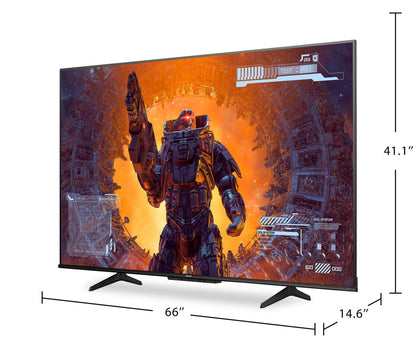 HISENSE 75 QLED 4K UHD HDR10+ Dolby Vision 144 Hz Google Smart TV (75QD7N) | Téléviseur intelligent QLED HISENSE UHD 4K de 75 po à 144 Hz avec HDR10+, Dolby VisionMC et Google TVMC (75QD7N)
