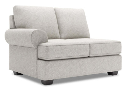 Sofa Lab Roll LAF Loveseat - Luxe Argent | Causeuse de gauche Roll de la collection Sofa Lab - Luxe Argent | RO232793