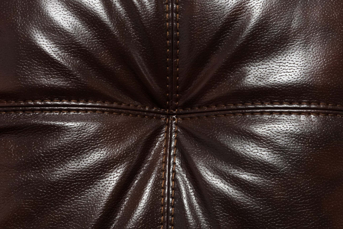 Canapé sectionnel de gauche Addison 2 pièces fabriqué au Canada en tissu d'apparence cuir avec coussins de siège amovibles - brun