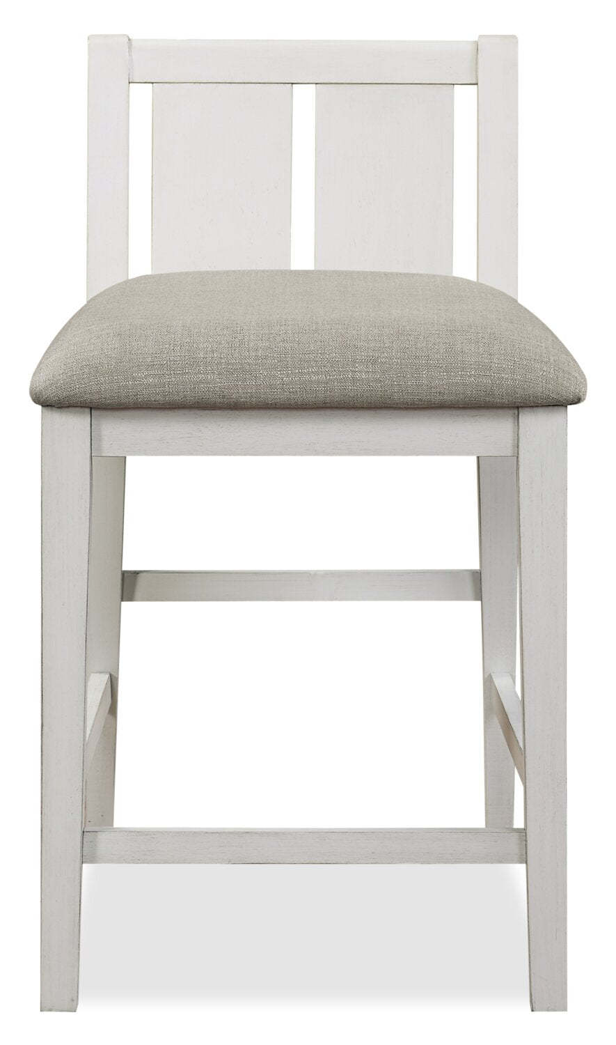 Lane 3pc Counter-Height Dining Set with Table & 2 Chairs, Built-in Shelves & USB, 36.5W - White | Ensemble de salle à manger Lane 3 pièces de hauteur comptoir avec table de 36,5 po (L), tablettes et port USB intégrées, et 2 chaises - blanc