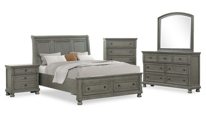 Table de nuit Chelsea à 3 tiroirs, 28 L x 28 H - Gris | Table de nuit Chelsea de 28 po (L) x 28 po (H) à 3 tiroirs - grise