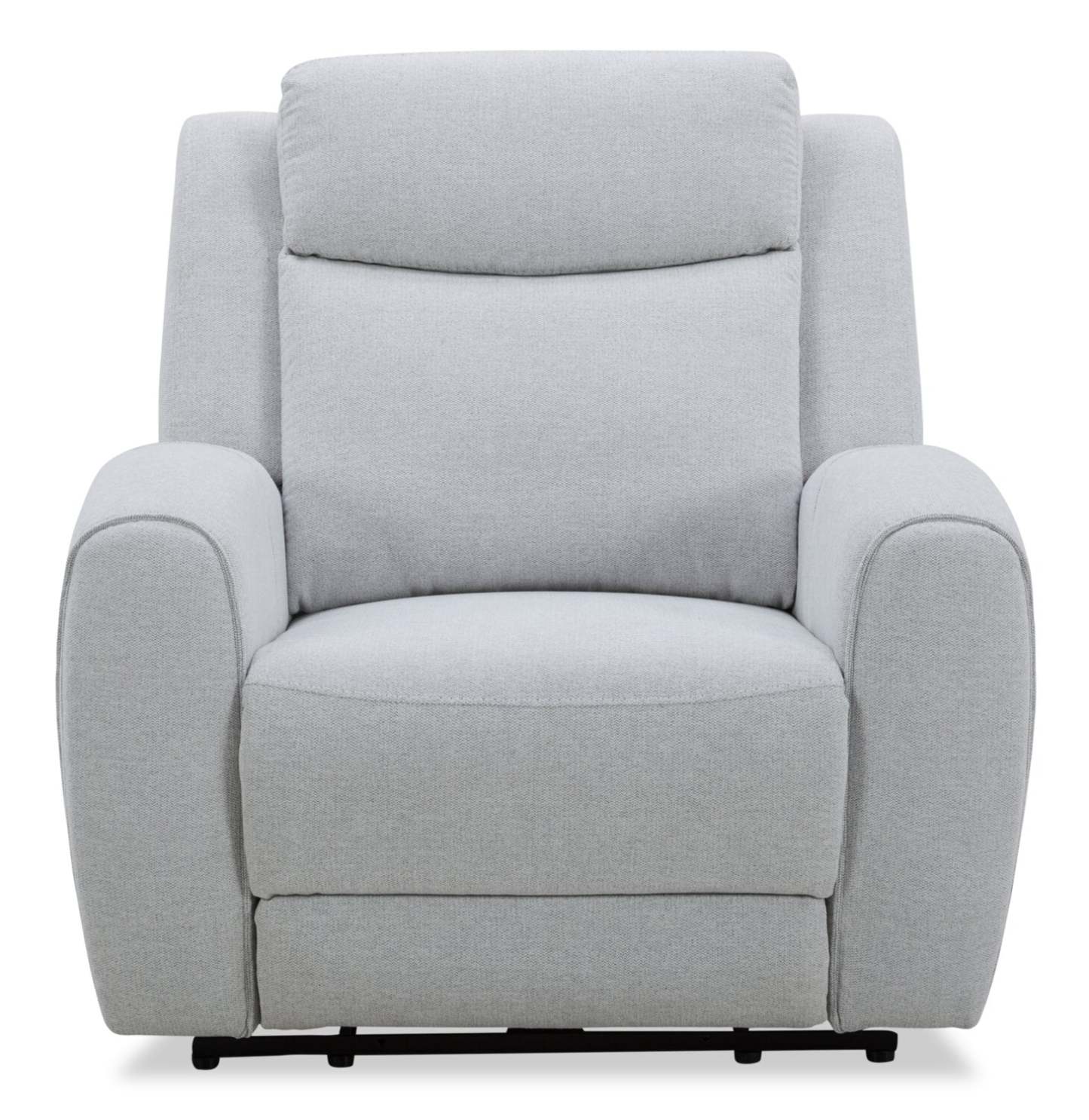 Fauteuil à inclinaison électrique Reign de 41,25 po en tissu avec port USB - gris pierre Bronco