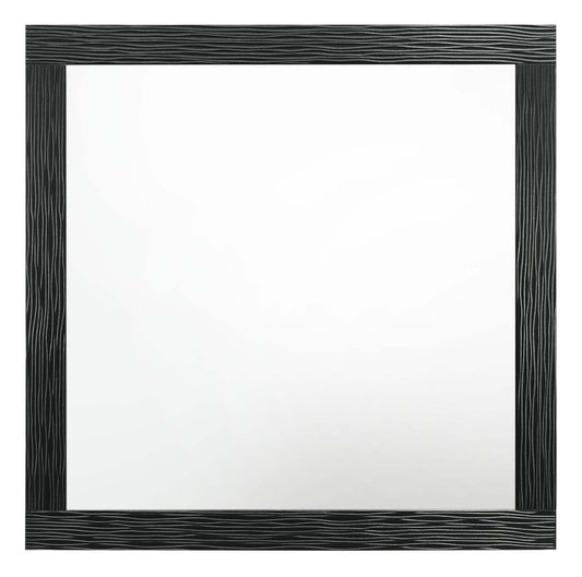 Miroir de commode de chambre à coucher Atlas - Noir | Miroir de commode de chambre à coucher Atlas - noir