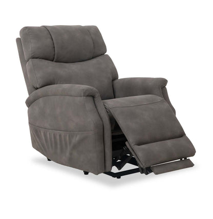 Claire 34 Fauteuil basculeur à inclinaison électrique en tissu d’apparence cuir - gris anthracite