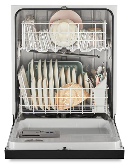 Lave-vaisselle Whirlpool 24 57 dBA à commande frontale encastrable - Noir - WDF341PAPB | Lave-vaisselle encastré Whirlpool de 24 po et de 57 dBA avec commandes à l'avant - noir - WDF341PAPB