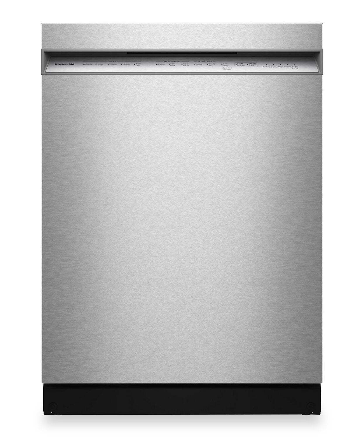 Lave-vaisselle KitchenAid de 24 po et de 41 dBA avec 3e panier à jets - acier inoxydable avec fini PrintShieldMC - KDFS324SPS