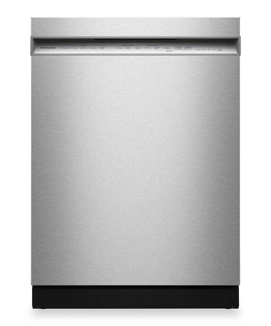 Lave-vaisselle KitchenAid de 24 po et de 41 dBA avec 3e panier à jets - acier inoxydable avec fini PrintShieldMC - KDFS324SPS