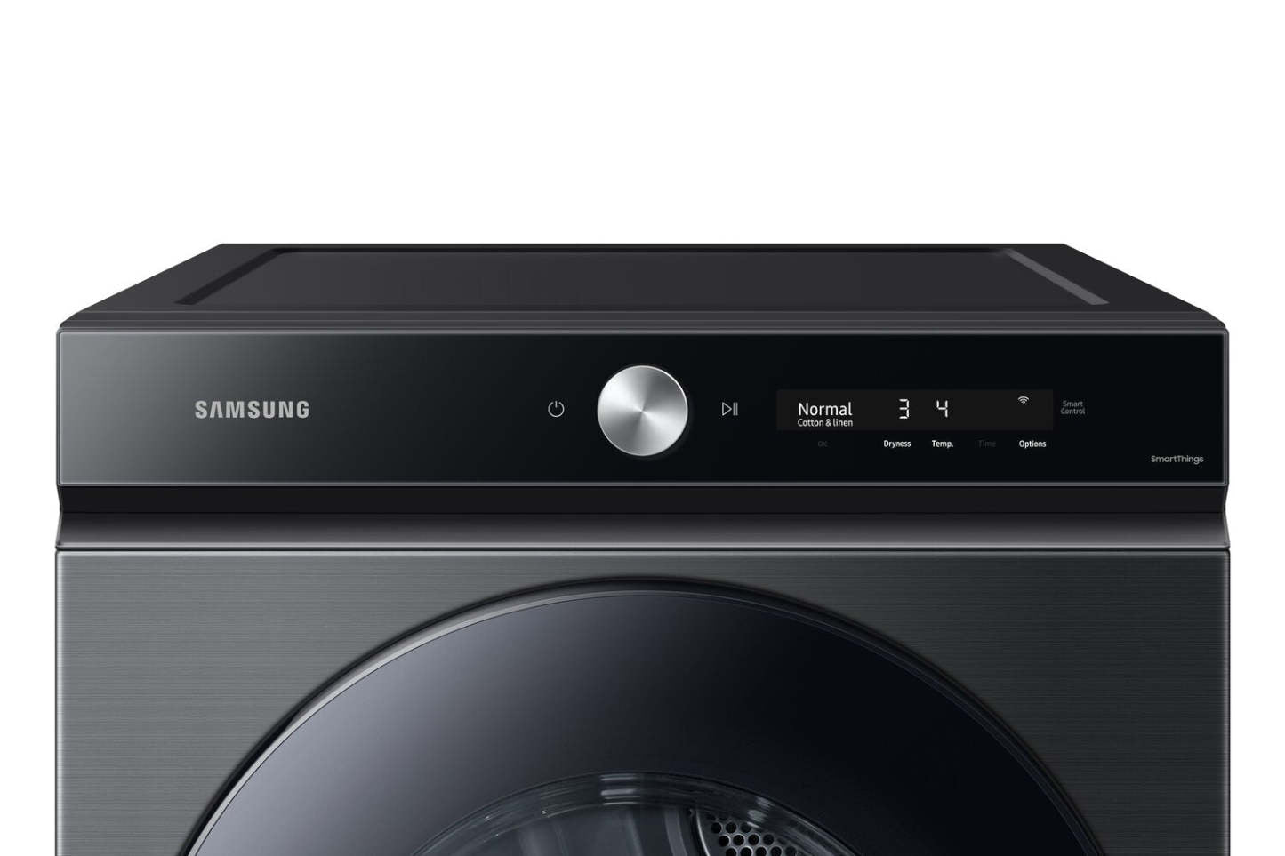 Samsung 7,6 pi³ Sécheuse électrique avec vapeur - Acier inoxydable noir - Superposable - DVE53BB8700VAC | Sécheuse électrique Samsung de 7,6 pi³ avec vapeur - acier inoxydable noir - superposable - DVE53BB8…