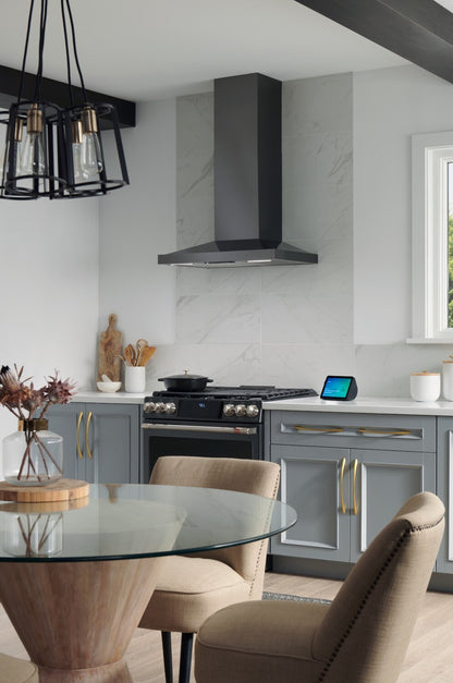 Hotte cheminée pyramidale Broan de 30 po avec technologie Code ReadyMC - EWS1306BLS | Broan 30 Pyramid Chimney Range Hood with Code Ready™ Technology - EWS1306BLS | EWS130LS