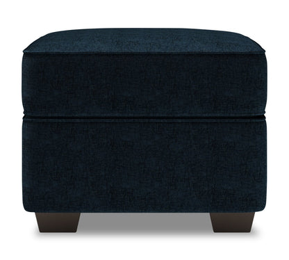 Fabriqué au Canada Canapé personnalisable Lab Roll 24 en tissu chenille - Bleu indigo de luxe | Pouf Roll de Sofa Lab de 24 po fabriqué au Canada en tissu chenille - bleu Luxury Indigo | RO803193
