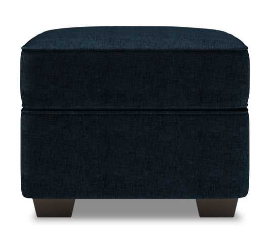 Fabriqué au Canada Canapé personnalisable Lab Roll 24 en tissu chenille - Bleu indigo de luxe | Pouf Roll de Sofa Lab de 24 po fabriqué au Canada en tissu chenille - bleu Luxury Indigo | RO803193