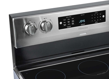 Cuisinière électrique Hisense de 5,8 pi³ avec friture à air et convection européenne - acier inoxydable - HBE3501C… | Hisense 5,8 Cu. Fort. Cuisinière électrique avec friture à air et convection européenne - Acier inoxydable - HBE3501C…