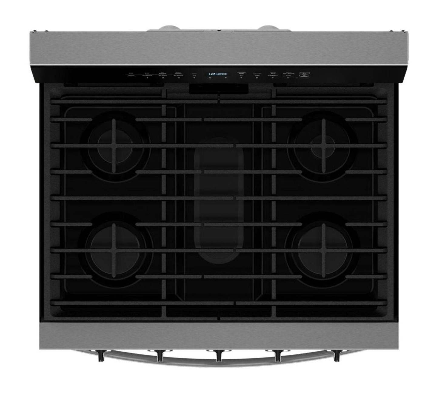 Cuisinière intelligente à gaz Whirlpool de 5 pi³ avec friture à air et autonettoyage - acier inoxydable - WFGS7530RZ | WFGS75RZ
