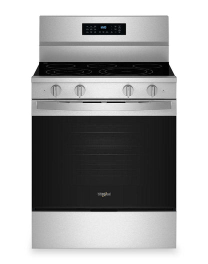 Cuisinière électrique Whirlpool de 30 po et de 5,3 pi3 avec friture à air sans préchauffage - acier inoxydable - YWFES7030SZ | Whirlpool 30 5.3 Cu. Ft. Electric Range with No Preheat Air Fry - Stainless Steel - YWFES7030SZ