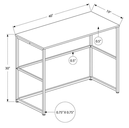 Luca 40 Bureau - Noir|Bureau Luca de 40 po - noir