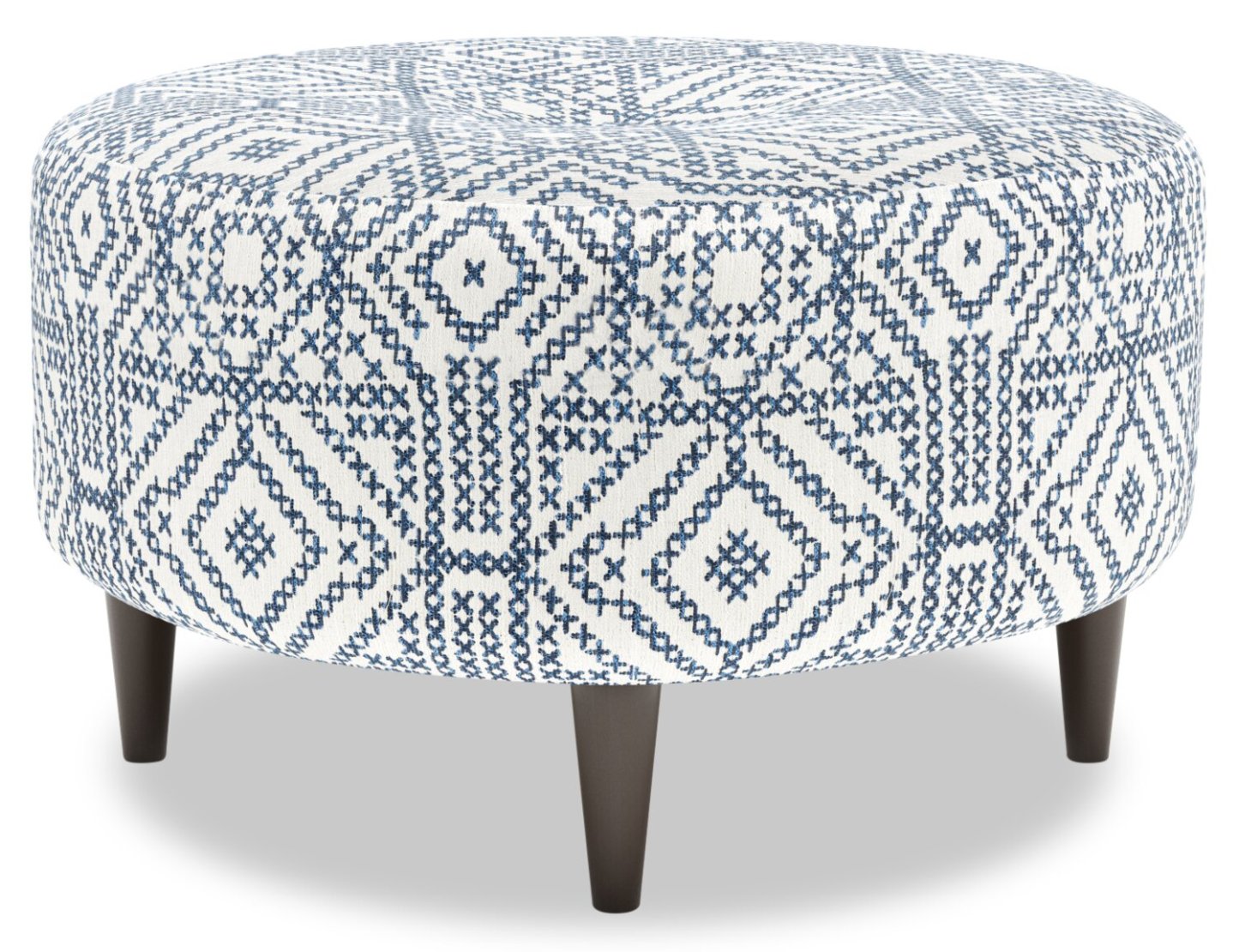 Pouf The Curve 31 en tissu, fabriqué au Canada par Sofa Lab (CURV1156) | Personnalisable