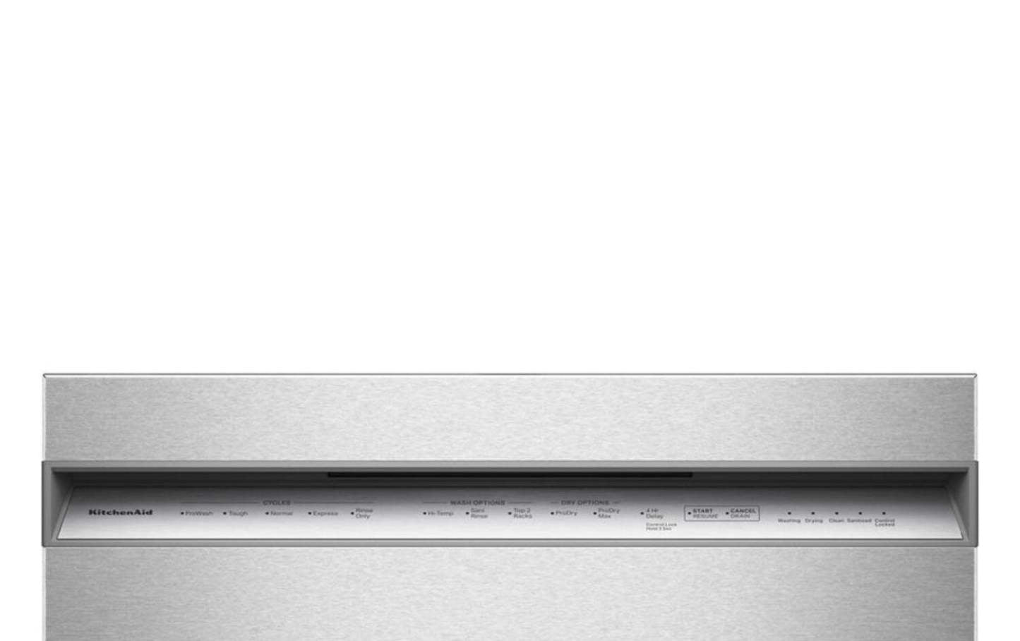 Lave-vaisselle KitchenAid de 24 po et de 41 dBA avec 3e panier à jets - acier inoxydable avec fini PrintShieldMC - KDFS324SPS