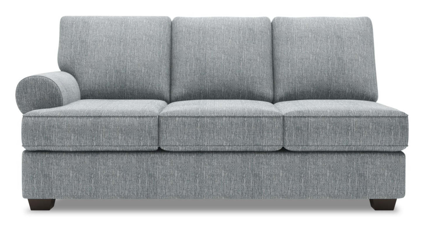 Sofa Lab Roll LAF Sofa - Luna Pewter | Sofa de gauche Roll de la collection Sofa Lab - Luna Pewter | RO132291