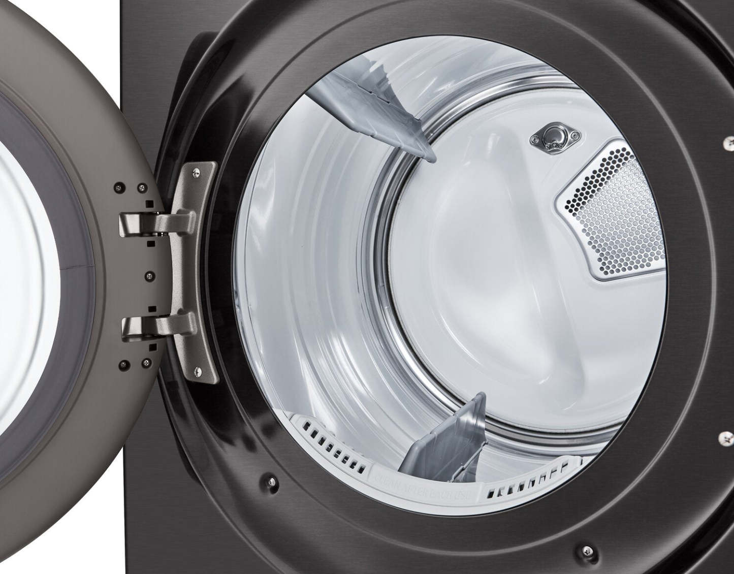 Sécheuse électrique intelligente LG de 7,4 pi³ avec vapeur - acier noir - superposable - DLEX6700B | LG 7.4 Cu. Ft. Smart Electric Dryer with Steam - Black Steel - Stackable - DLEX6700B