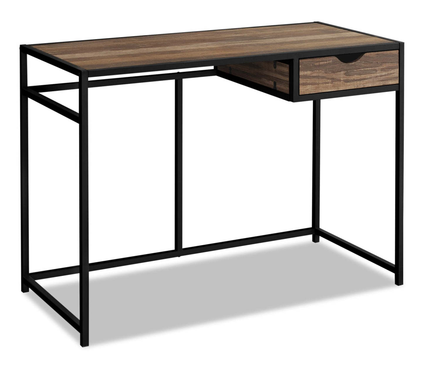 Bureau Everly de 42,25 po avec tiroir - brun