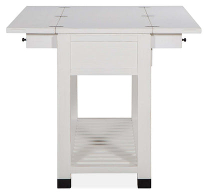 Harper 60 Modern Sofa Table with Storage and Shelf - White Pine|Table de salon moderne Harper de 60 po avec rangement et tablette - pin blanc