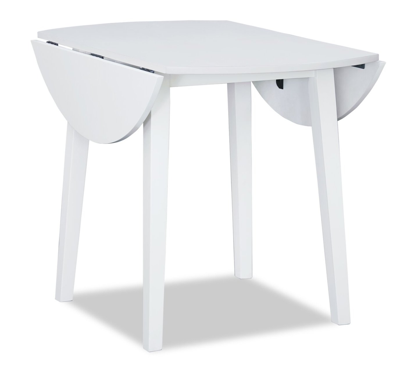 Bryn Drop-Leaf Dining Table, 42 Round - White | Table de salle à manger ronde Bryn de 42 po avec abattant - blanche