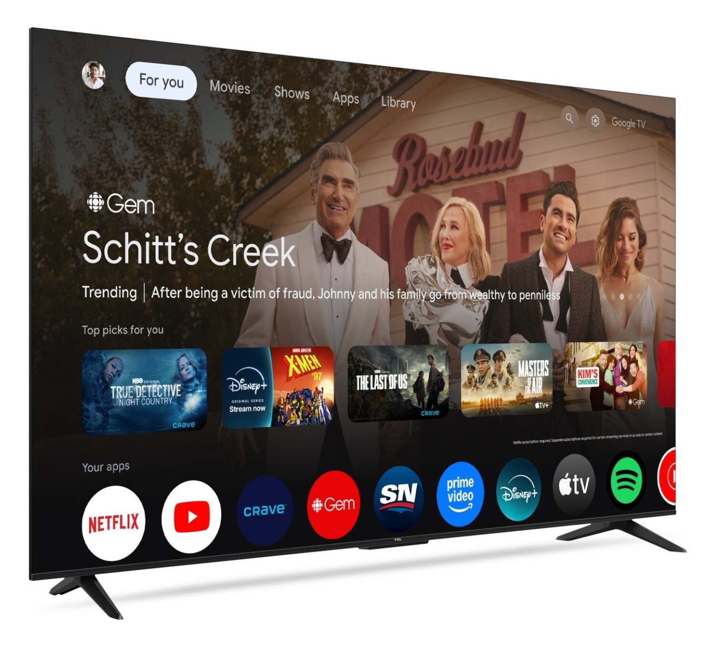 Téléviseur intelligent Google TCL 65 S45K 4K UHD | Téléviseur intelligent TCL S45K UHD 4K de 65 po avec Google TVMC