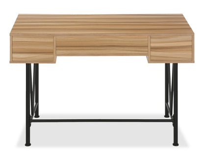 Bureau Shia 47.25 à 3 tiroirs - Naturel|Bureau Shia de 47,25 po à 3 tiroirs - naturel