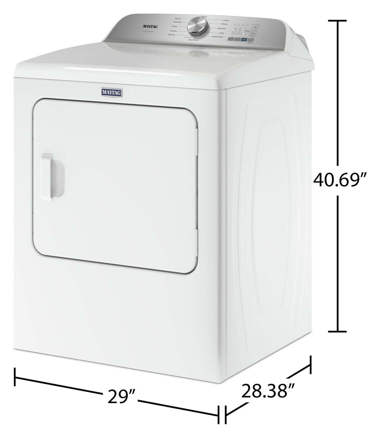 Maytag 7 Cu. Fort. Sécheuse à gaz Pet Pro - Blanc - MGD6500MW | Sécheuse à gaz Maytag Pet Pro de 7 pi³ - blanche - MGD6500MW