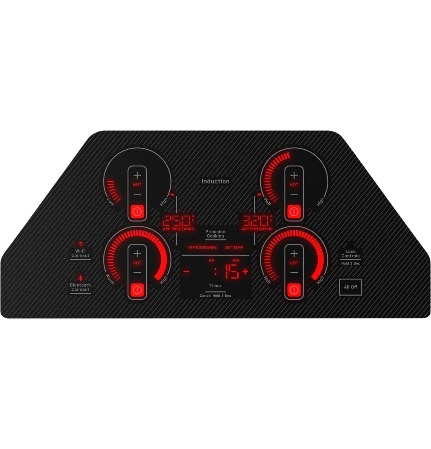 Profile 30 4-Element Induction Cooktop - Black - PHP7030DTBB | Surface de cuisson à induction Profile de 30 po à 4 éléments - noire - PHP7030DTBB