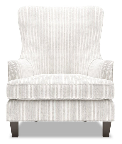 Fauteuil d'appoint à oreilles Sofa Lab personnalisable de 32 po fabriqué au Canada en tissu - blanc Dolphin White | AILE1160